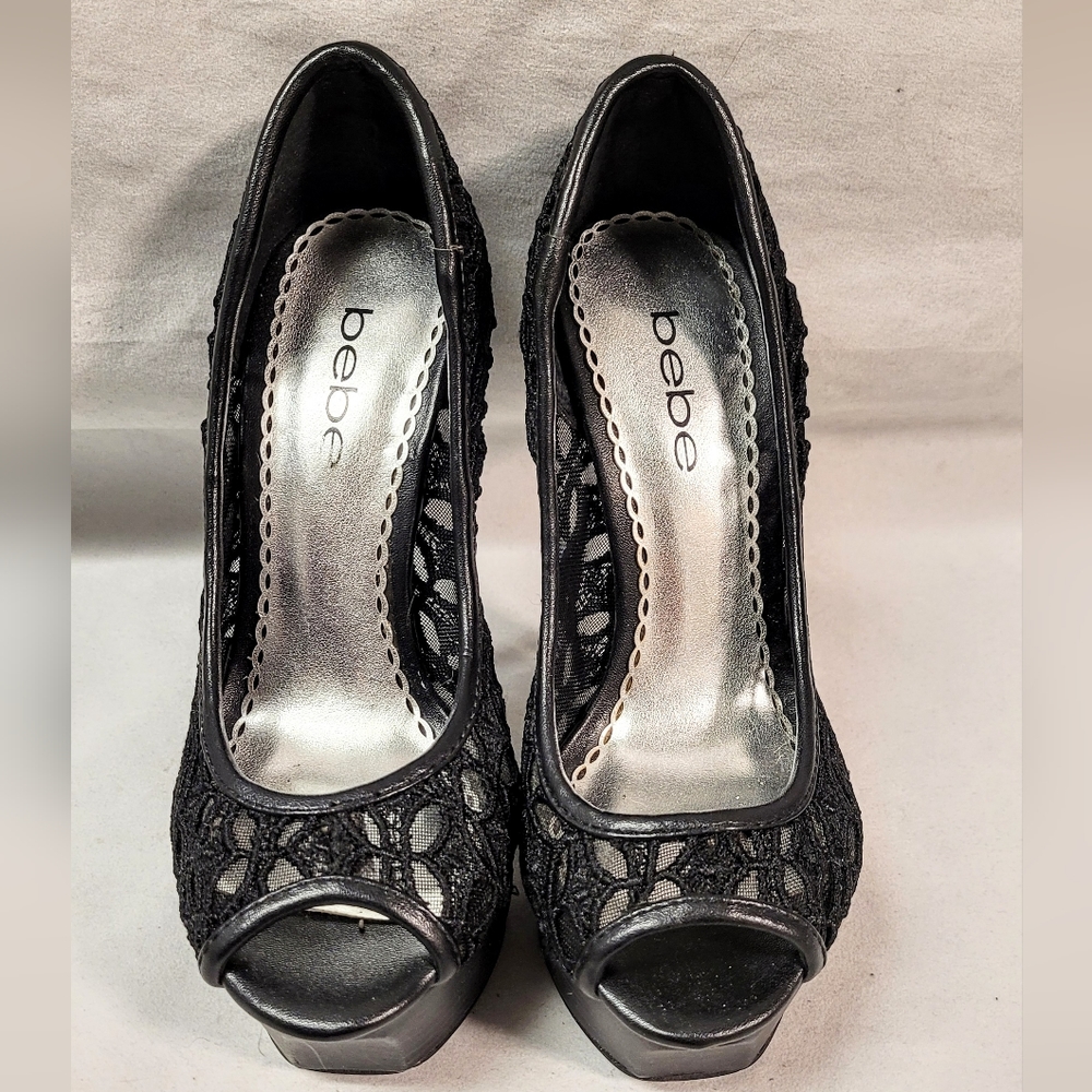 ✨️bebe✨️ Chantal Sky High Stiletto heels Size 5.5